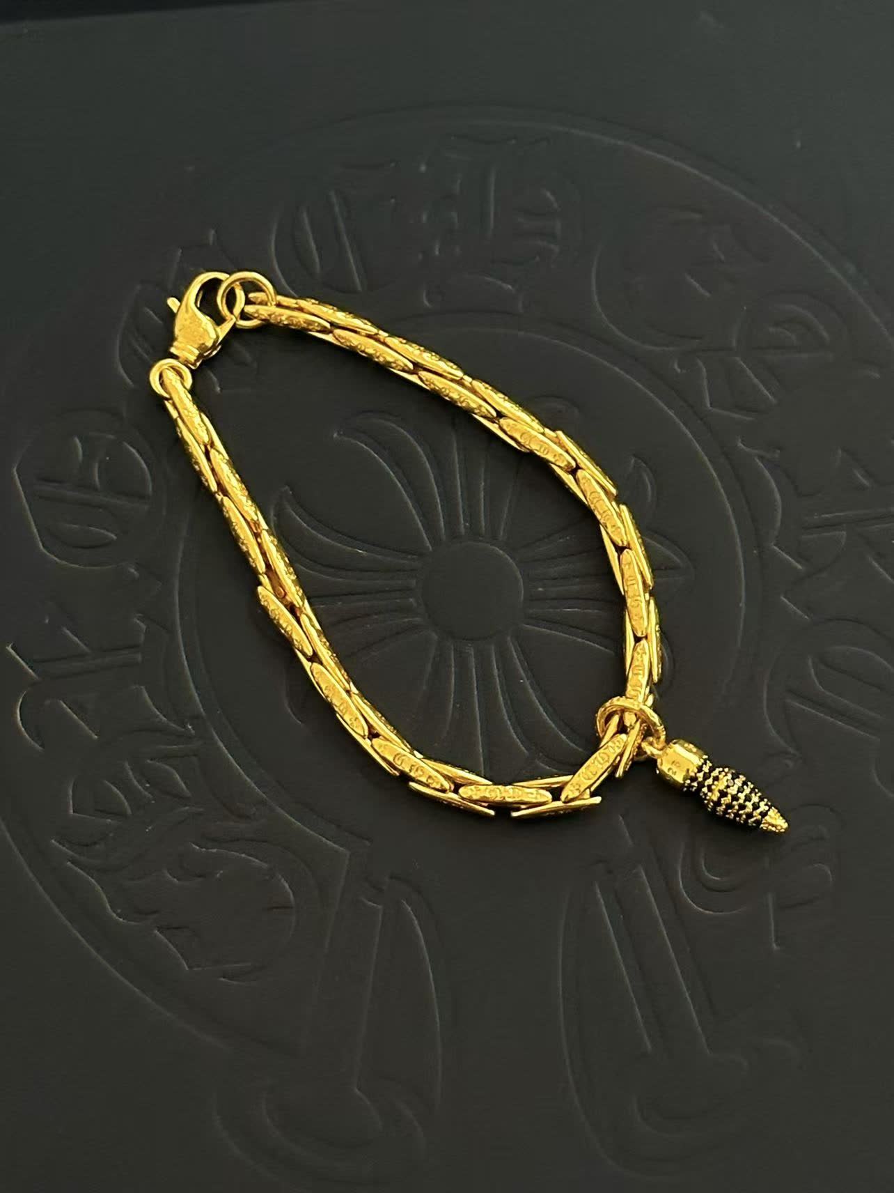 Chrome Hearts Bling Cone Charm Bracelet